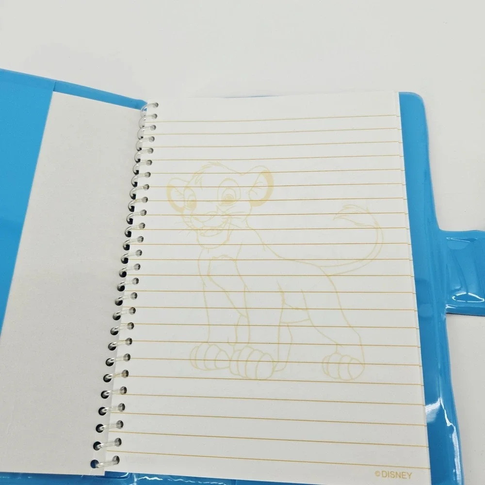 The Lion King Simba Vinyl Small Notebook Journal Diary Vintage 90s Disney Parks - Picture 3 of 4